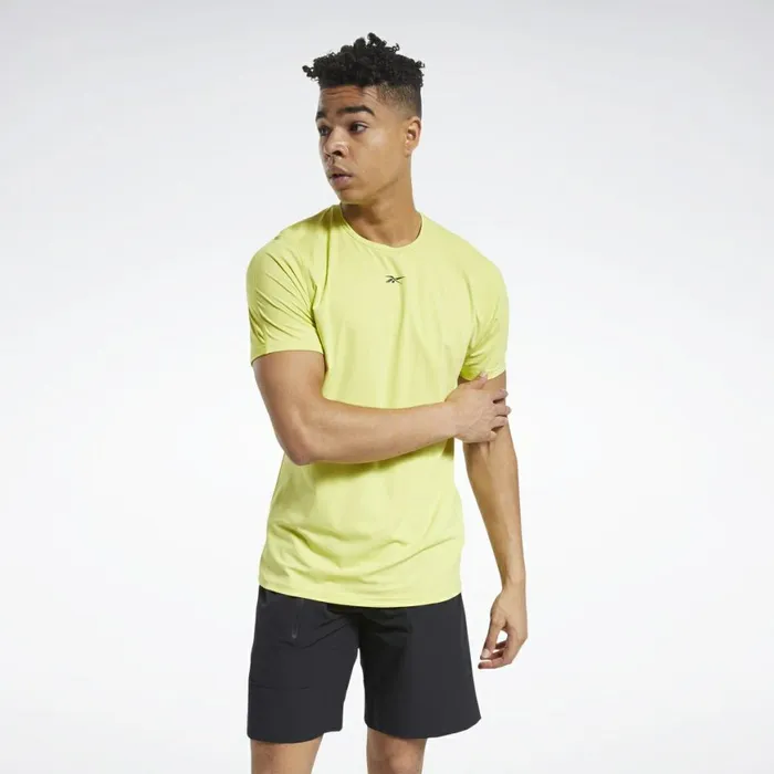 TShirts and Graphic Tees Mens Reebok ACTIVCHILL Move Tee Chartreuse