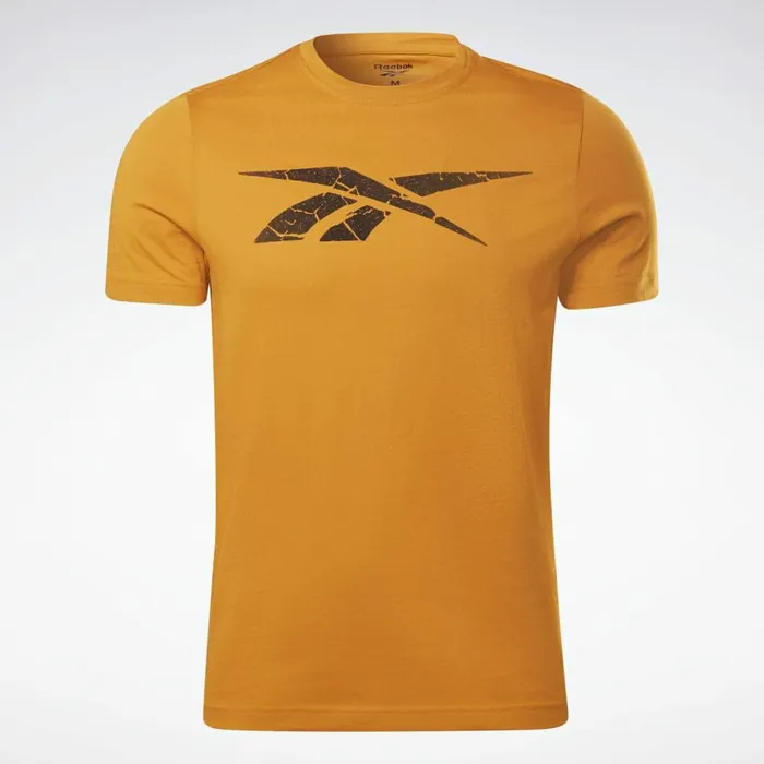 TShirts and Graphic Tees Mens Reebok Elevated Graphic TShirt Radiant Ochre