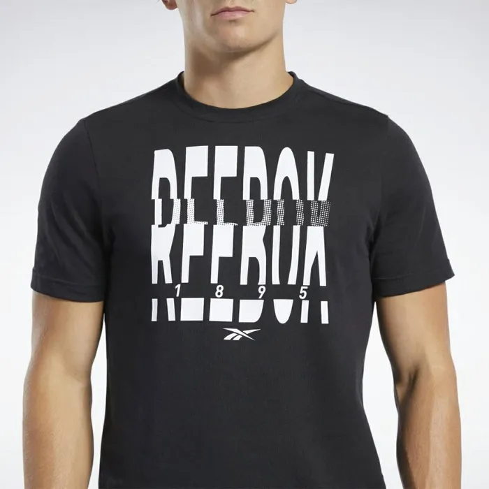 TShirts and Graphic Tees Mens Reebok Graphic Series 1895 Crew Tee Black