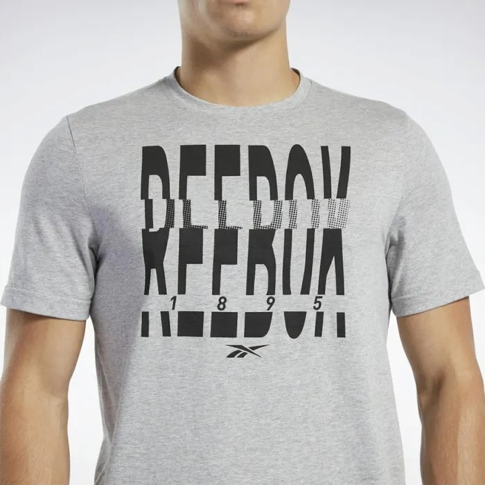 TShirts and Graphic Tees Mens Reebok Graphic Series 1895 Crew Tee Medium Grey Heather
