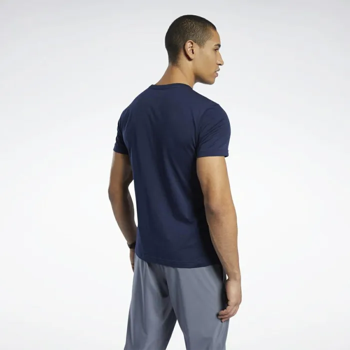 TShirts and Graphic Tees Mens Reebok Graphic Series Linear Logo Tee Faux Indigo