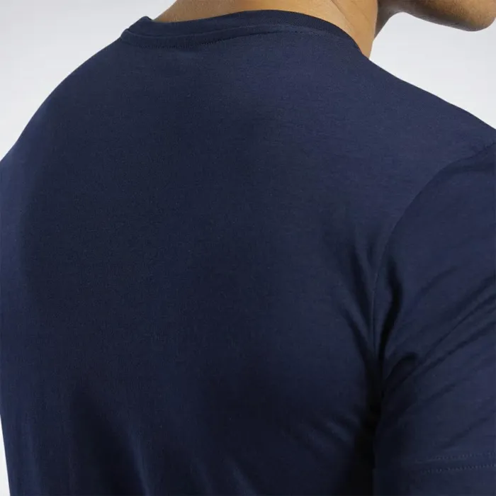 TShirts and Graphic Tees Mens Reebok Graphic Series Linear Logo Tee Faux Indigo