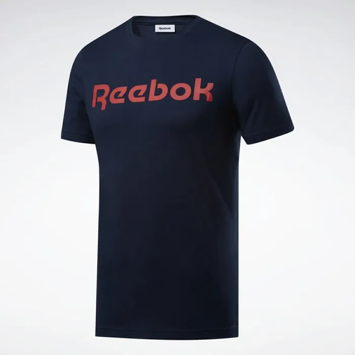 TShirts and Graphic Tees Mens Reebok Graphic Series Linear Logo Tee Faux Indigo