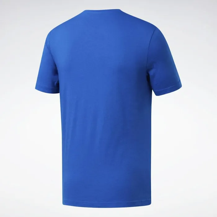 TShirts and Graphic Tees Mens Reebok Graphic Series Stacked Tee Blue Sport