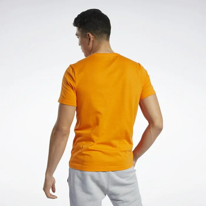 TShirts and Graphic Tees Mens Reebok Graphic Series Stacked Tee High Vis Orange