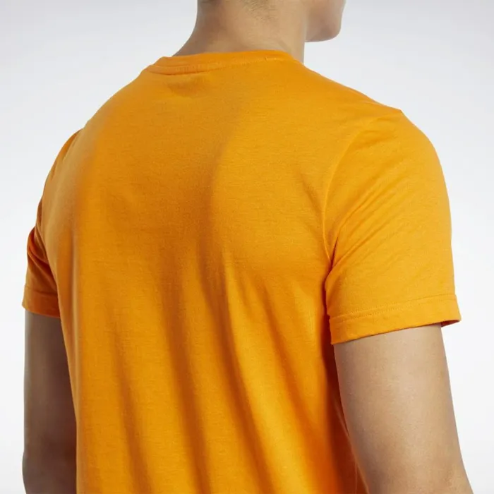 TShirts and Graphic Tees Mens Reebok Graphic Series Stacked Tee High Vis Orange