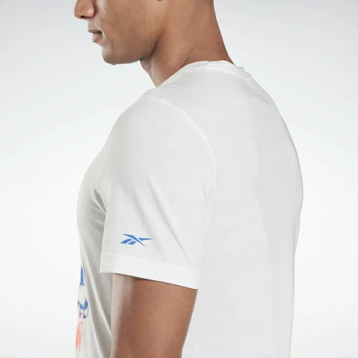 TShirts and Graphic Tees Mens Reebok Gritty Kitty TShirt White