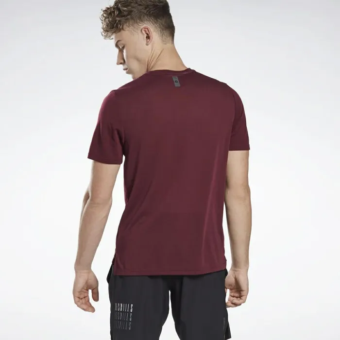 TShirts and Graphic Tees Mens Reebok LES MILLS BODYCOMBAT Supremium Tee Maroon