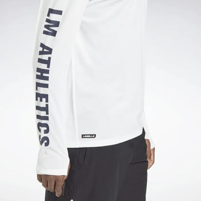 TShirts and Graphic Tees Mens Reebok Les Mills Long Sleeve TShirt White
