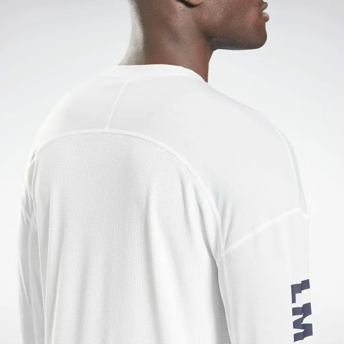 TShirts and Graphic Tees Mens Reebok Les Mills Long Sleeve TShirt White