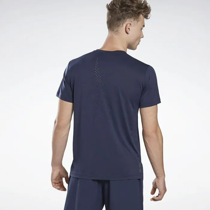 TShirts and Graphic Tees Mens Reebok LES MILLS Perforated Tee Vector Navy