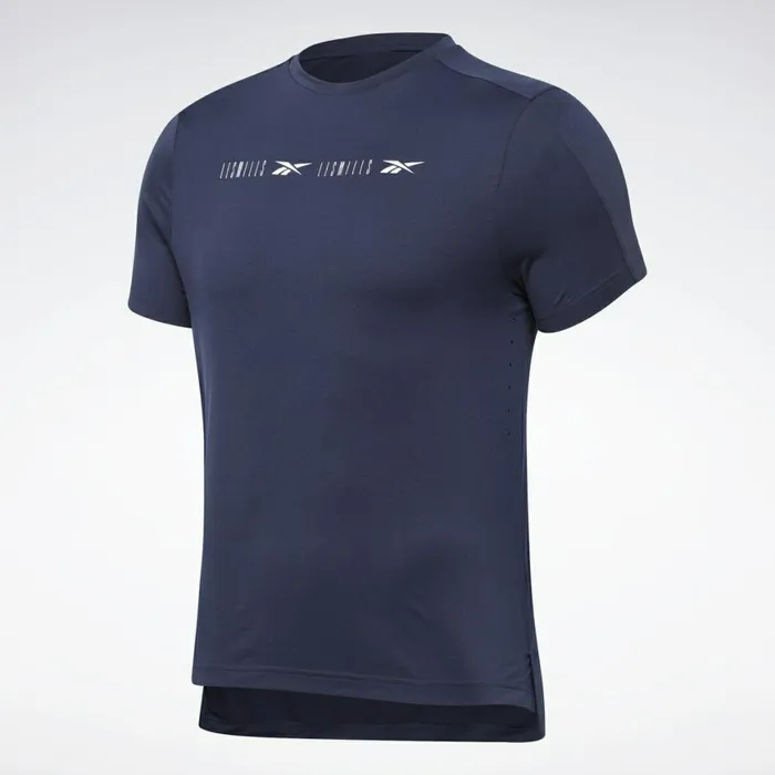 TShirts and Graphic Tees Mens Reebok LES MILLS Perforated Tee Vector Navy