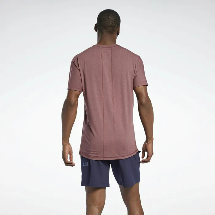 TShirts and Graphic Tees Mens Reebok Les Mills Pocket TShirt Rich Red Melr
