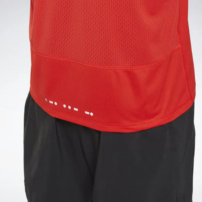 TShirts and Graphic Tees Mens Reebok Running Essentials Long Sleeve Shirt Instinct Red