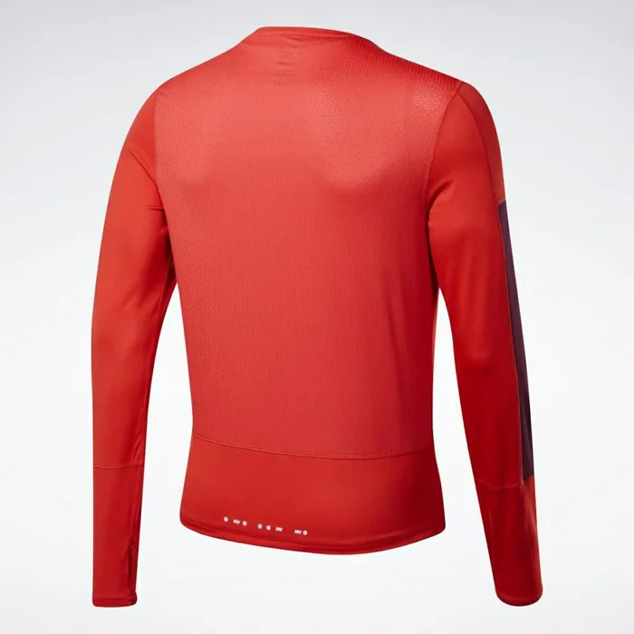 TShirts and Graphic Tees Mens Reebok Running Essentials Long Sleeve Shirt Instinct Red