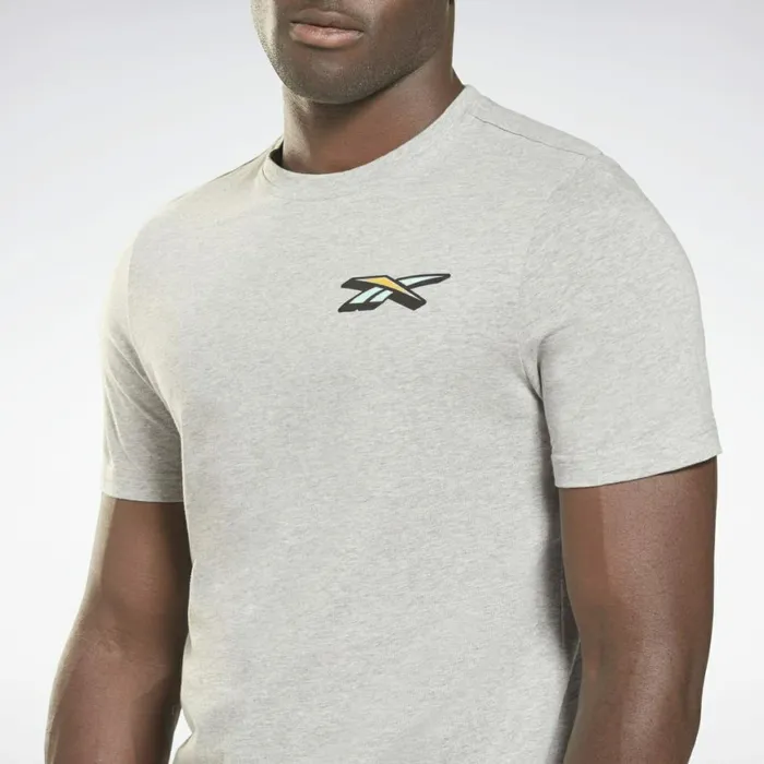 TShirts and Graphic Tees Mens Reebok Seasonal Graphic TShirt Medium Grey Heather