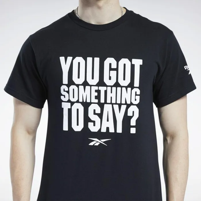 TShirts and Graphic Tees Mens Reebok Something To Say Bold Tee Multi