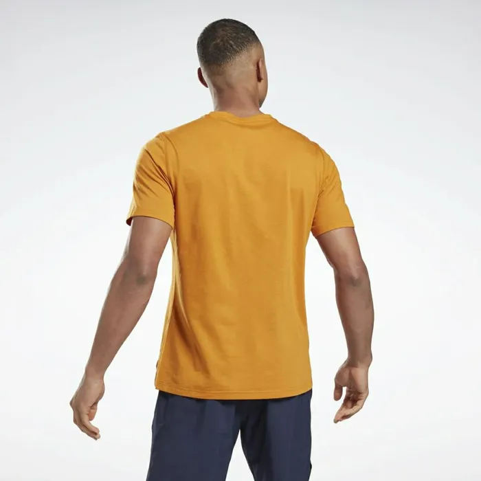 TShirts and Graphic Tees Mens Reebok Speedwick Graphic Move TShirt Radiant Ochre