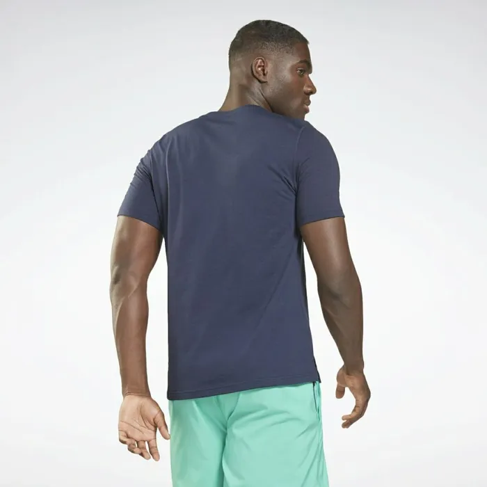 TShirts and Graphic Tees Mens Reebok Speedwick Graphic Move TShirt Vector Navy