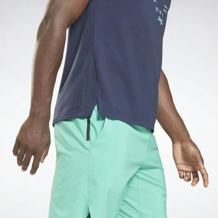 TShirts and Graphic Tees Mens Reebok Speedwick Graphic Move TShirt Vector Navy