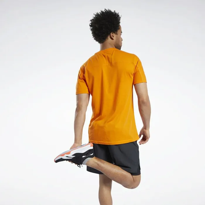 TShirts and Graphic Tees Mens Reebok Speedwick Graphic Move Tee High Vis Orange