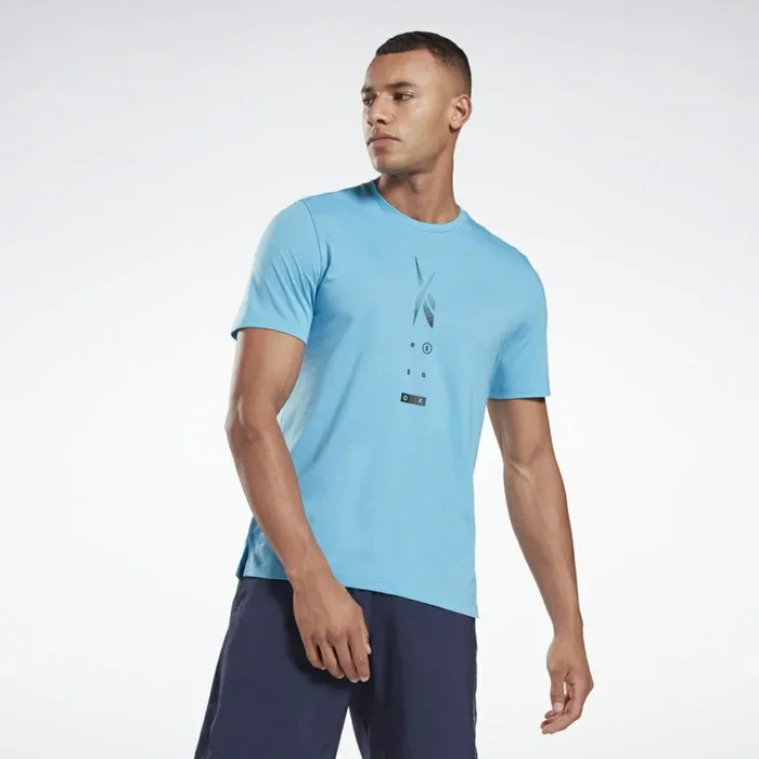 TShirts and Graphic Tees Mens Reebok Speedwick Move TShirt Aqua