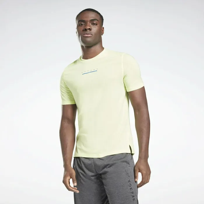 TShirts and Graphic Tees Mens Reebok Speedwick Move TShirt Energy Glow
