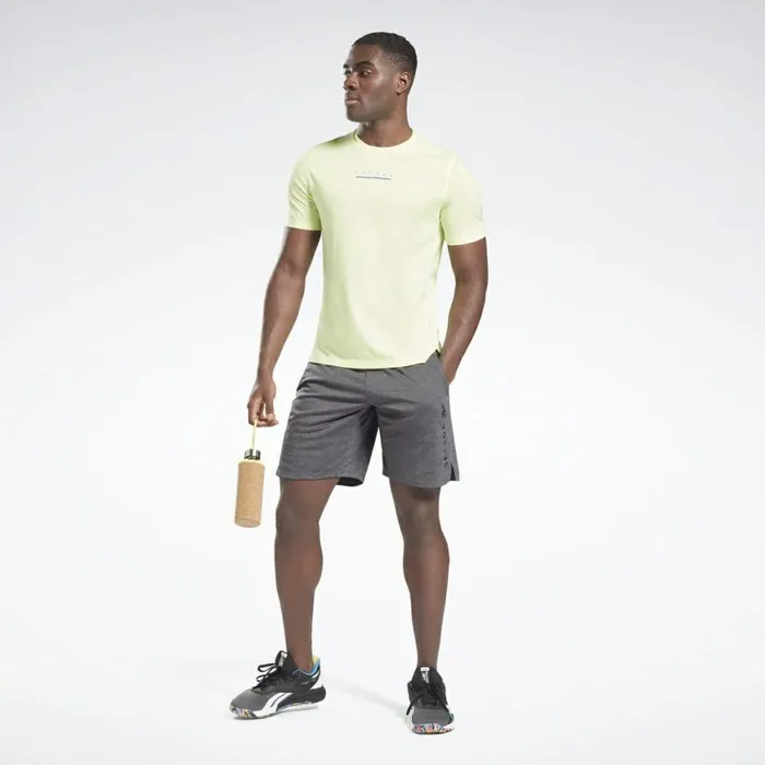TShirts and Graphic Tees Mens Reebok Speedwick Move TShirt Energy Glow