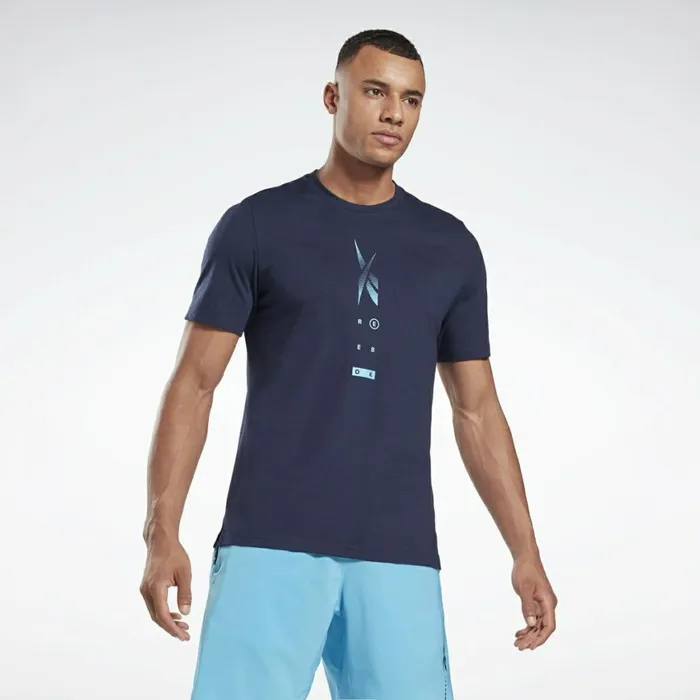 TShirts and Graphic Tees Mens Reebok Speedwick Move TShirt Vector Navy