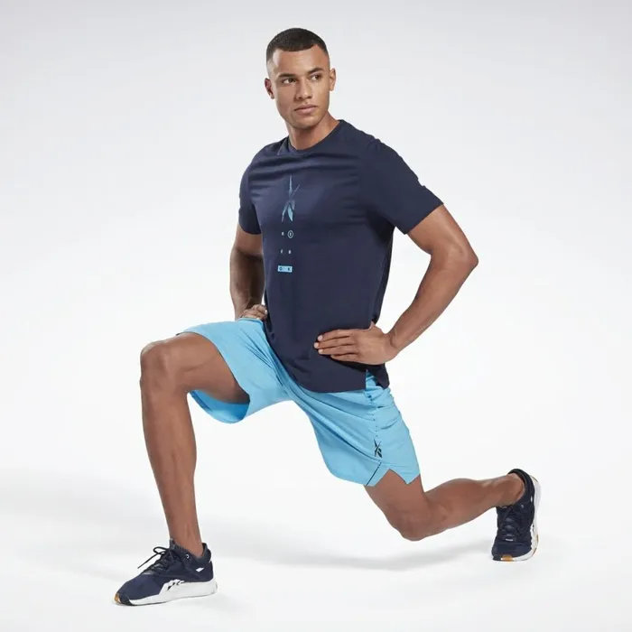 TShirts and Graphic Tees Mens Reebok Speedwick Move TShirt Vector Navy