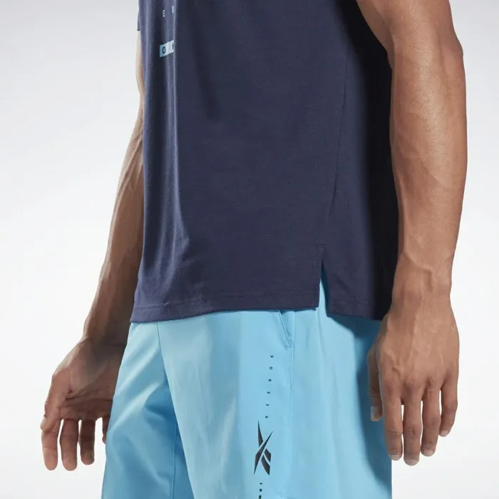 TShirts and Graphic Tees Mens Reebok Speedwick Move TShirt Vector Navy