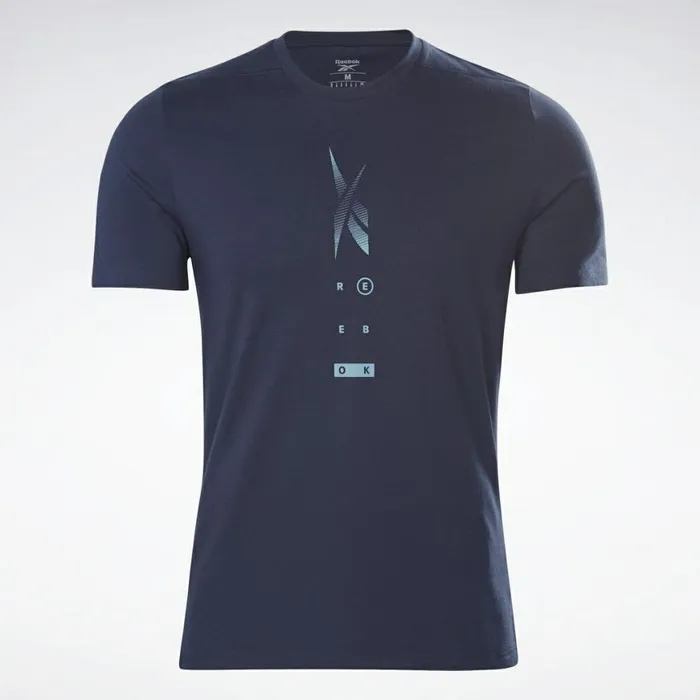 TShirts and Graphic Tees Mens Reebok Speedwick Move TShirt Vector Navy