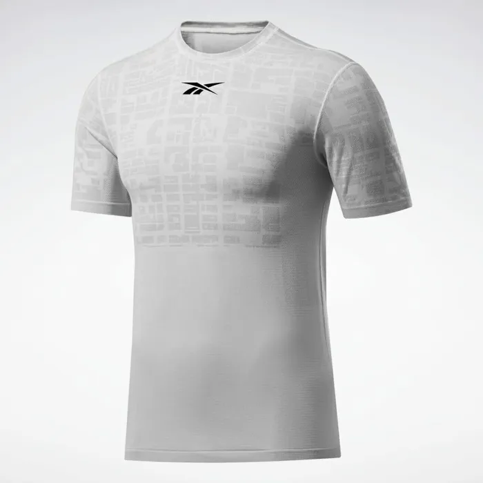 TShirts and Graphic Tees Mens Reebok United By Fitness MyoKnit Tee Grey