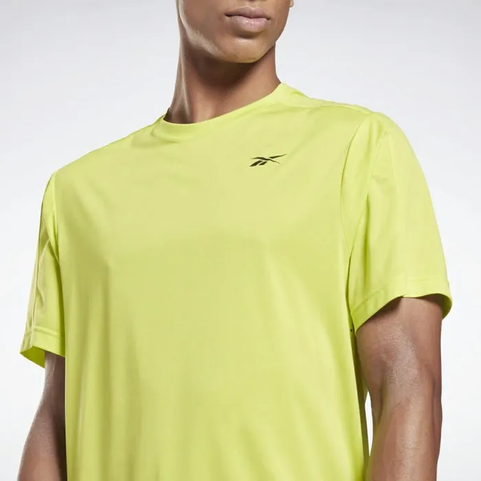 TShirts and Graphic Tees Mens Reebok United By Fitness Perforated TShirt Acid Yellow