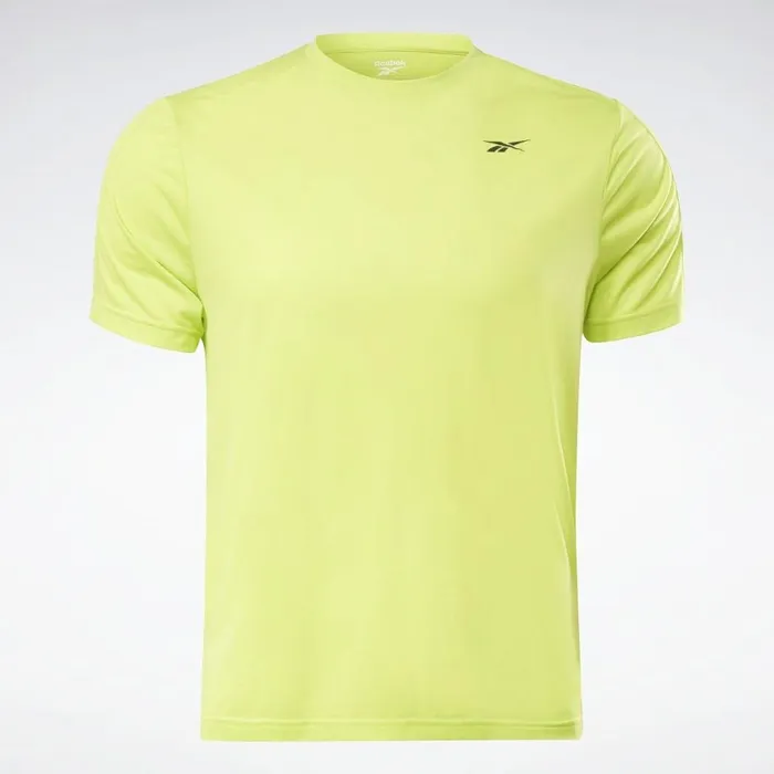 TShirts and Graphic Tees Mens Reebok United By Fitness Perforated TShirt Acid Yellow
