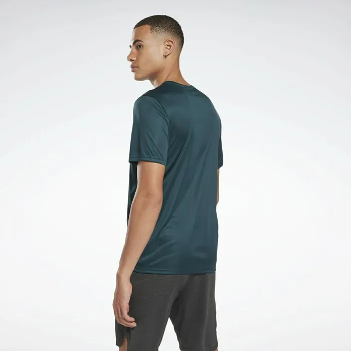 TShirts and Graphic Tees Mens Reebok Workout Ready Graphic TShirt Forest Green