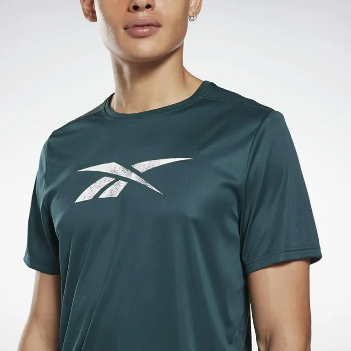 TShirts and Graphic Tees Mens Reebok Workout Ready Graphic TShirt Forest Green