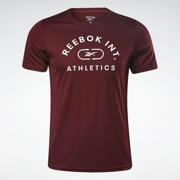 TShirts and Graphic Tees Mens Reebok Workout Ready Graphic TShirt Maroon