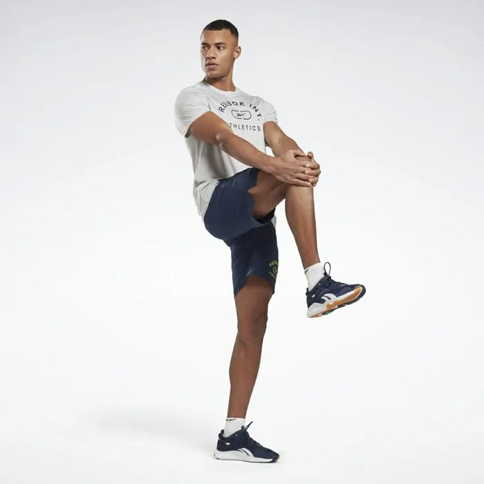 TShirts and Graphic Tees Mens Reebok Workout Ready Graphic TShirt Pure Grey 2