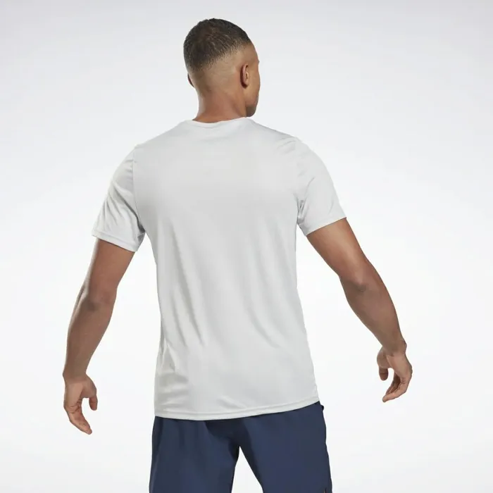 TShirts and Graphic Tees Mens Reebok Workout Ready Graphic TShirt Pure Grey 2