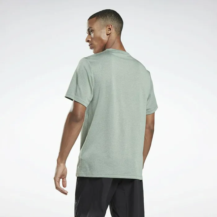 TShirts and Graphic Tees Mens Reebok Workout Ready Mlange TShirt Harmony Green