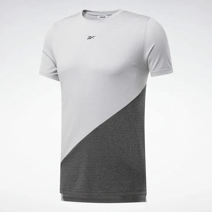 TShirts and Graphic Tees Mens Reebok Workout Ready Melange Tee Sterling Grey