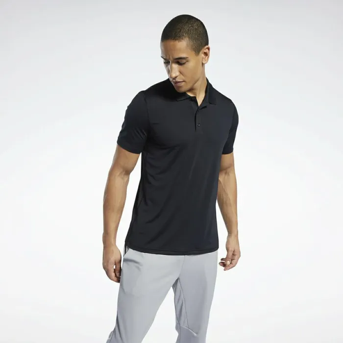 TShirts and Graphic Tees Mens Reebok Workout Ready Polo Shirt Black