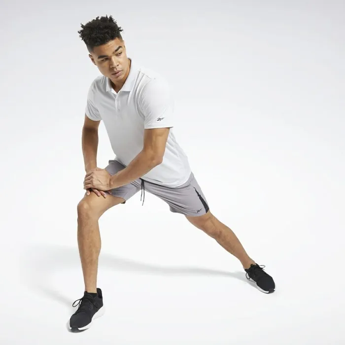 TShirts and Graphic Tees Mens Reebok Workout Ready Polo Shirt Porcelain