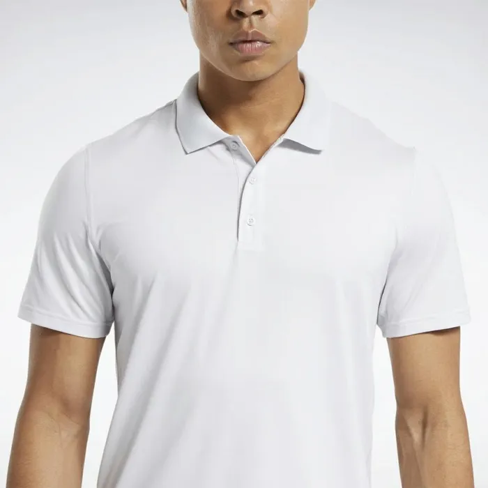 TShirts and Graphic Tees Mens Reebok Workout Ready Polo Shirt Porcelain