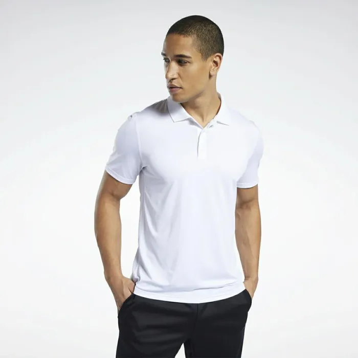 TShirts and Graphic Tees Mens Reebok Workout Ready Polo Shirt White