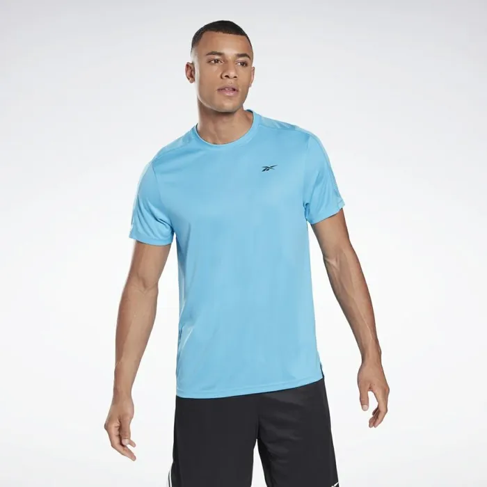 TShirts and Graphic Tees Mens Reebok Workout Ready Tech TShirt Aqua