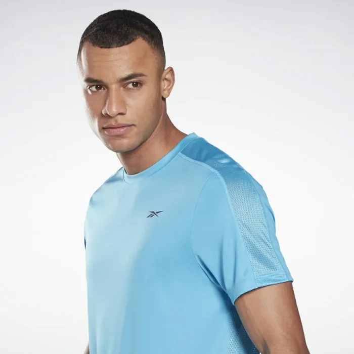 TShirts and Graphic Tees Mens Reebok Workout Ready Tech TShirt Aqua
