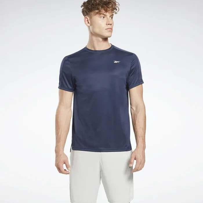 TShirts and Graphic Tees Mens Reebok Workout Ready Tech TShirt Vector Navy