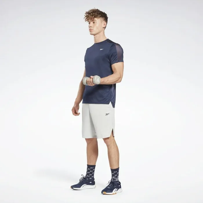 TShirts and Graphic Tees Mens Reebok Workout Ready Tech TShirt Vector Navy